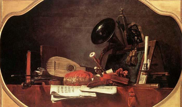 Jean Baptiste Simeon Chardin Attributes of Music oil painting picture